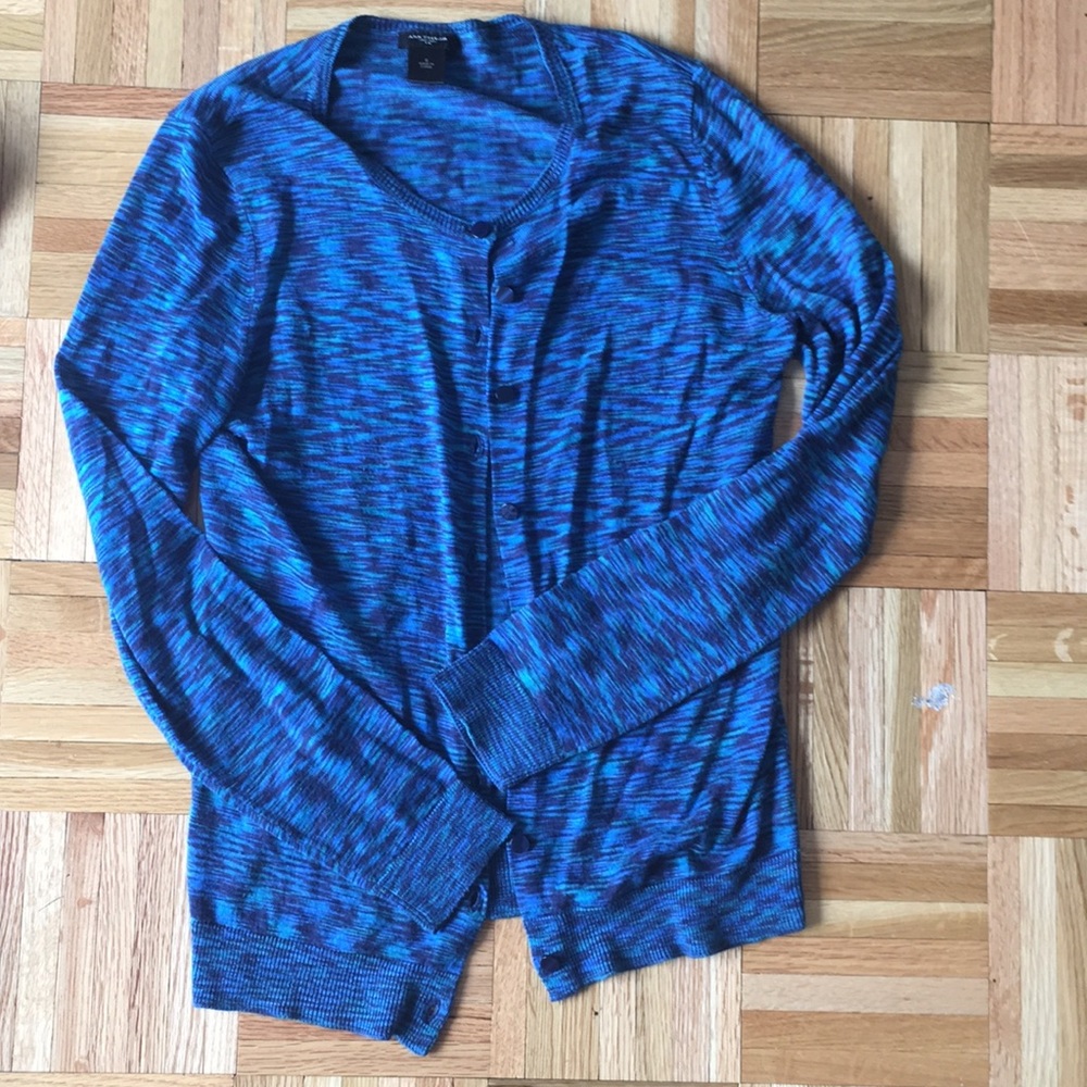 Ann taylor print cardigan